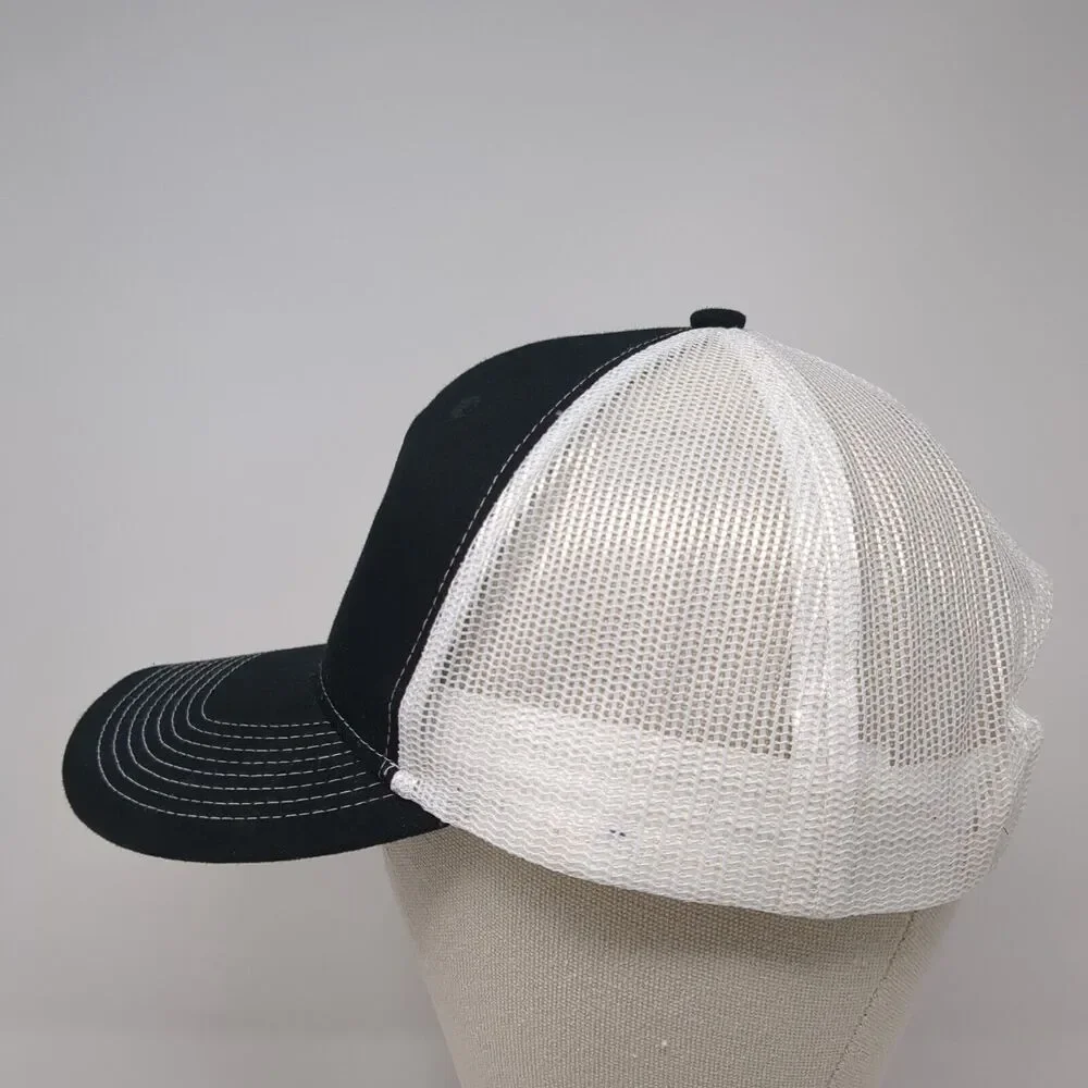 Overland Armament Snapback Trucker Hat Black One Size Mesh Back